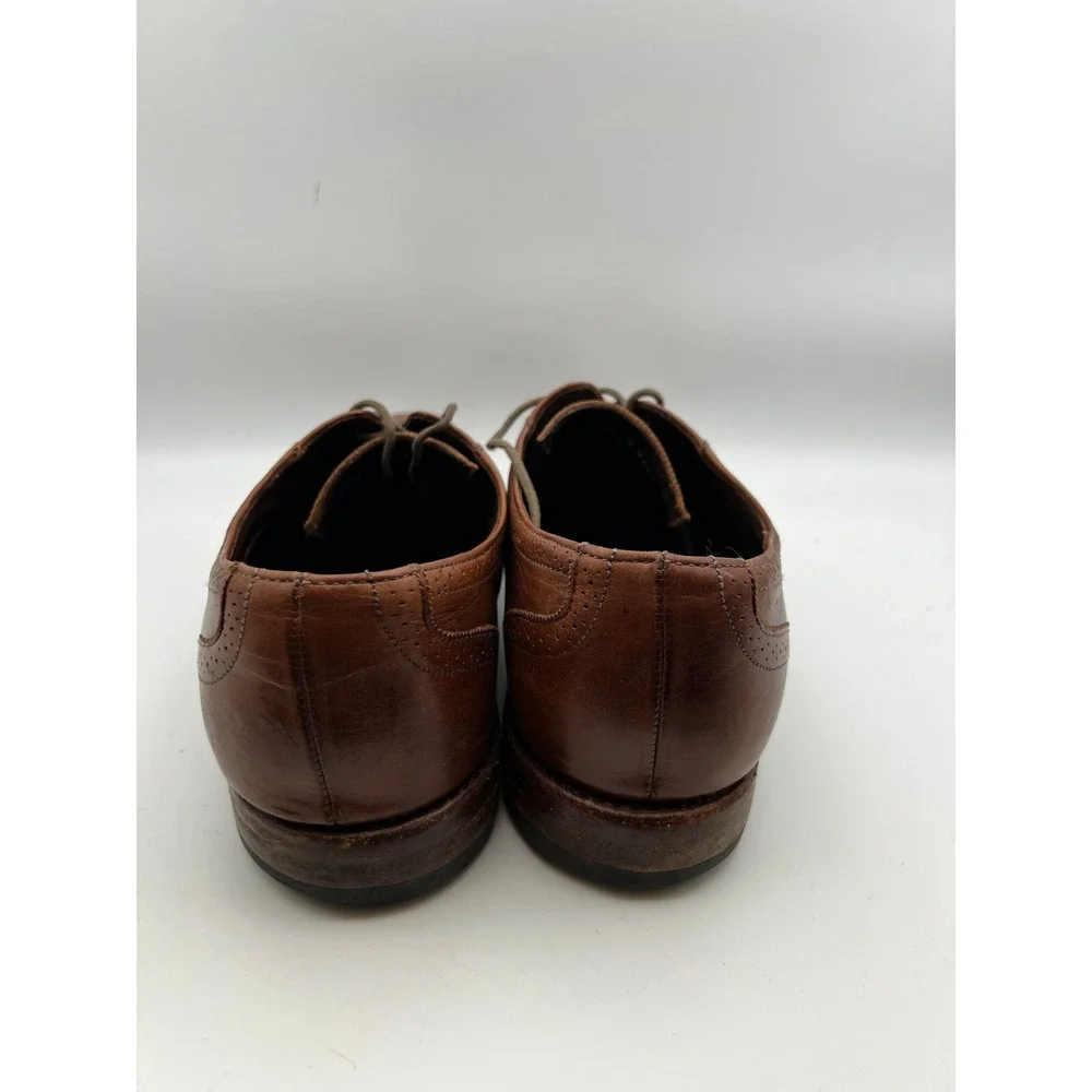 Allen Edmonds Rutledge Brown Leather Cap Toe Oxford Dress Shoes Mens 11 Brogue